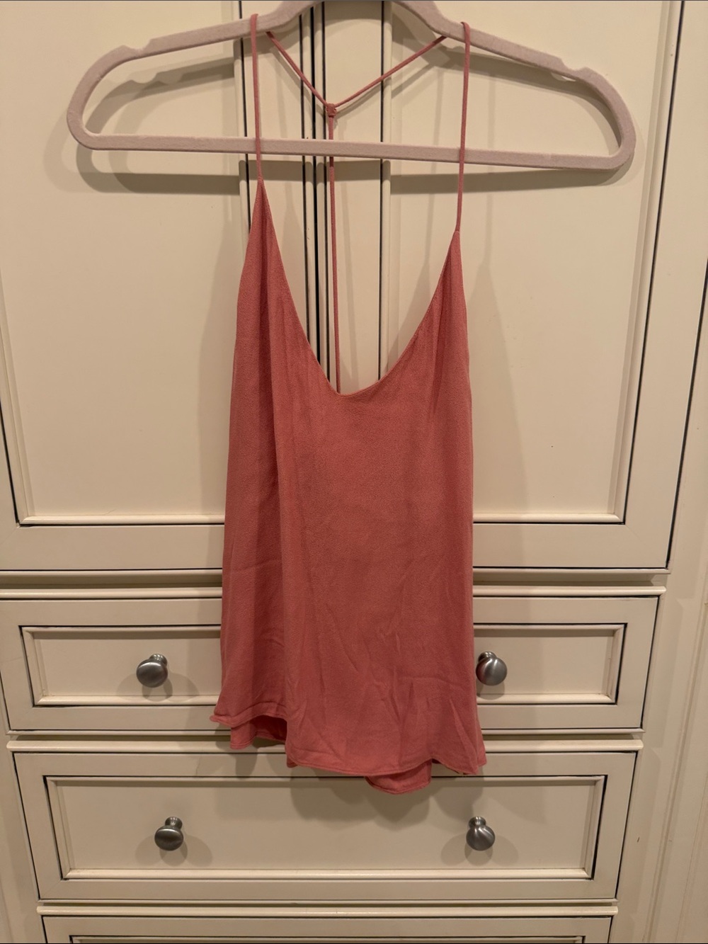 Reformation Dusty Rose Spaghetti Strap V-Neck Cami